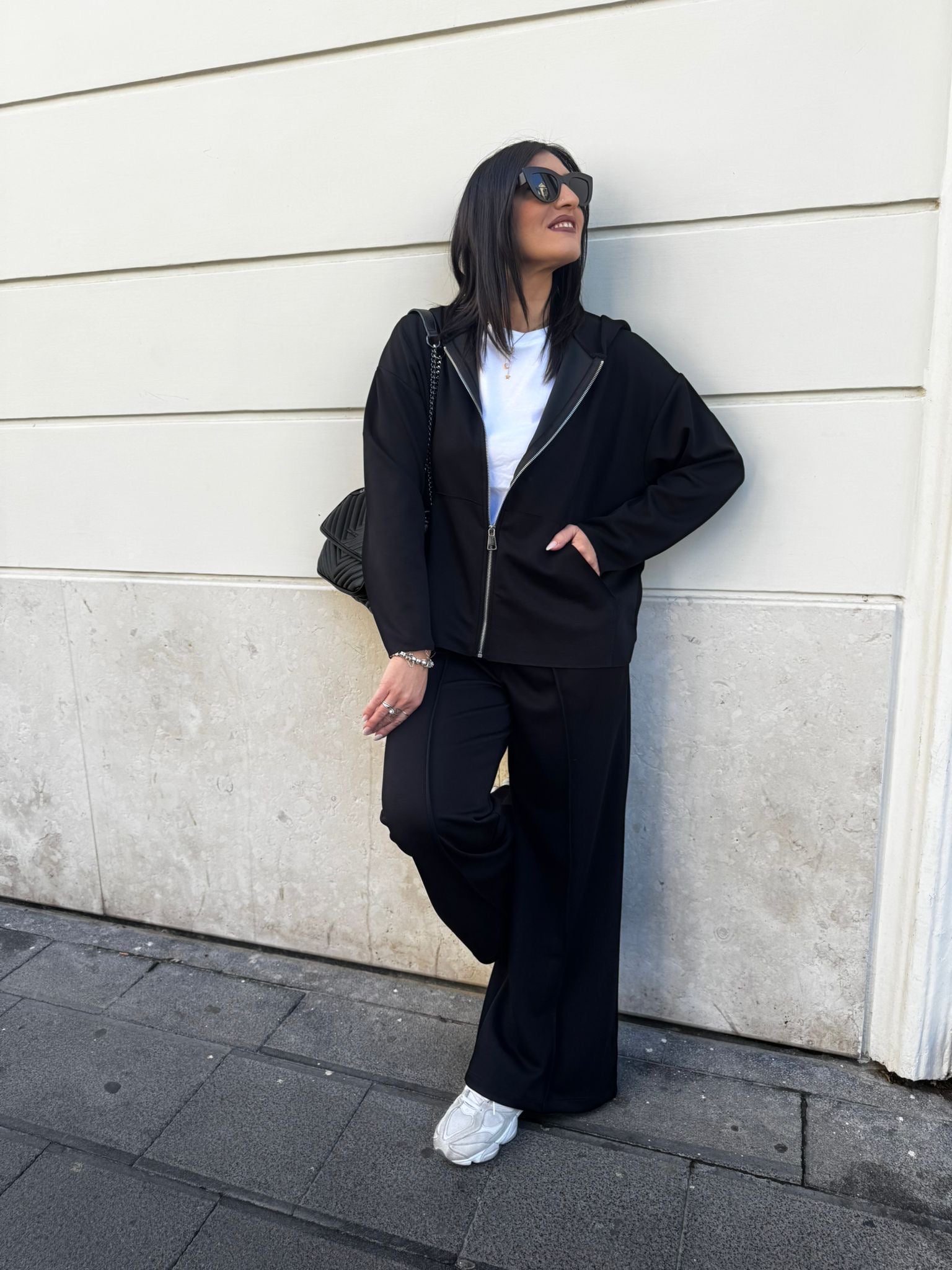 Pantalone tuta palazzo elastico Lizalù 3107
