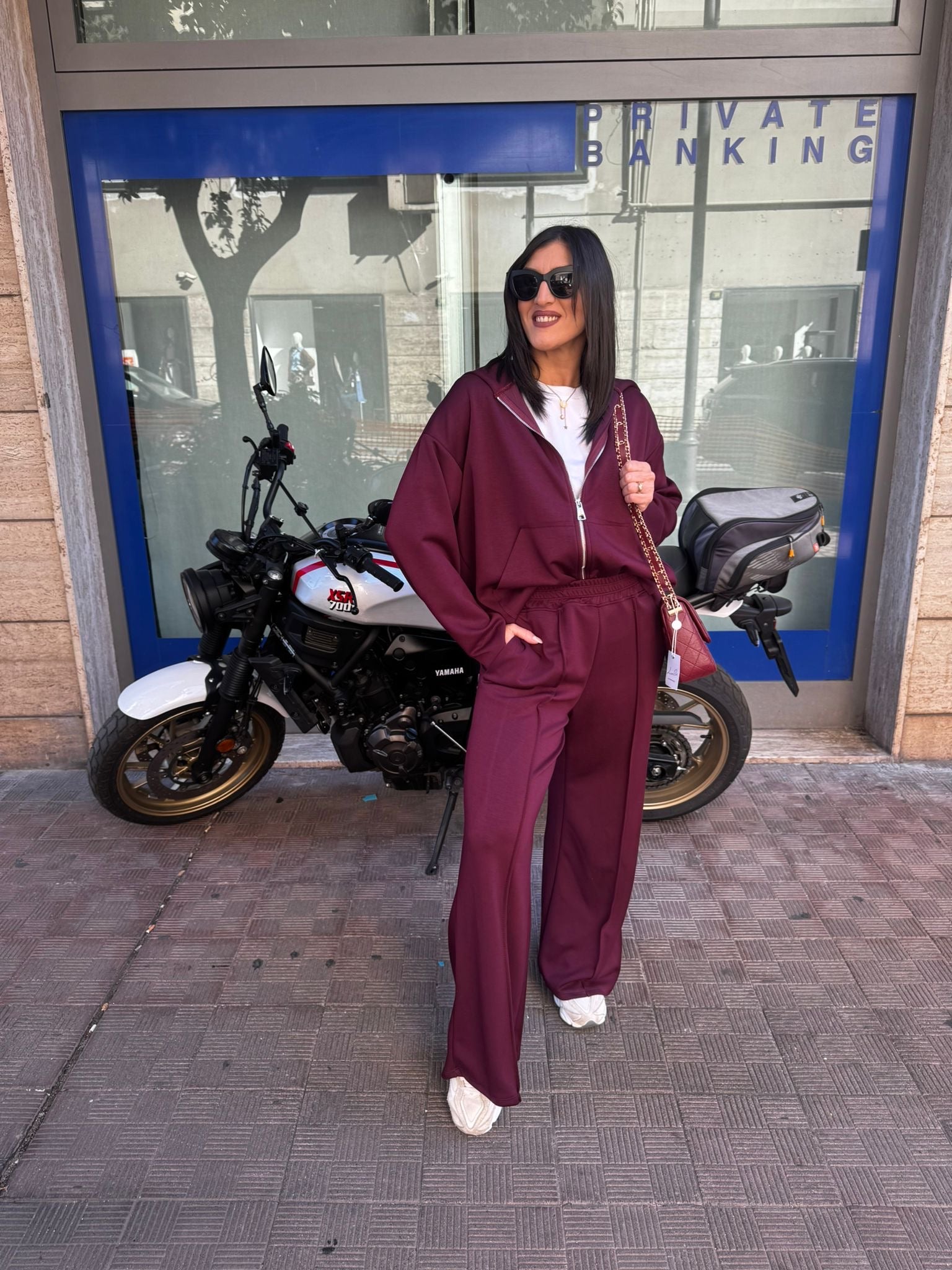 Pantalone tuta palazzo elastico Lizalù 3107