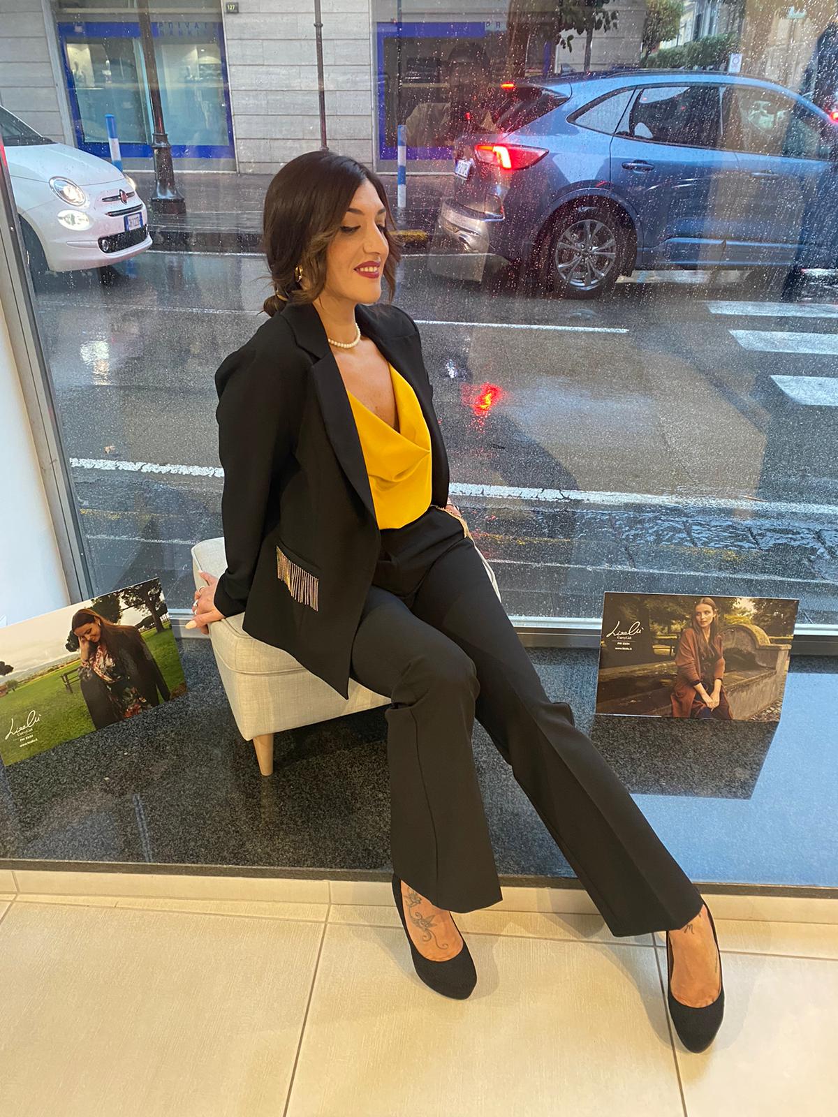 Pantalone con frange Lizalù 3753