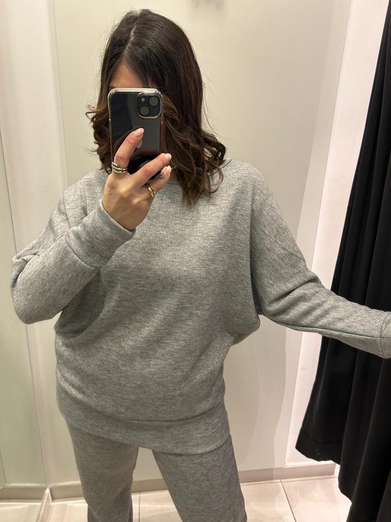 Maglia lurex con collo ad anello Lizalù 1112
