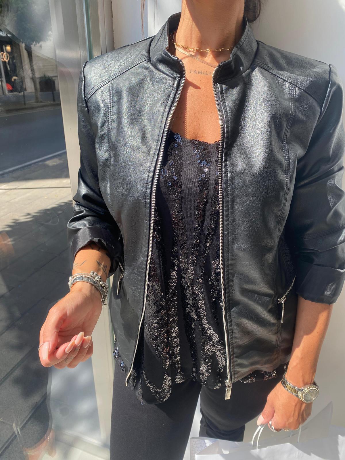Top in paillettes Lizalù Z148