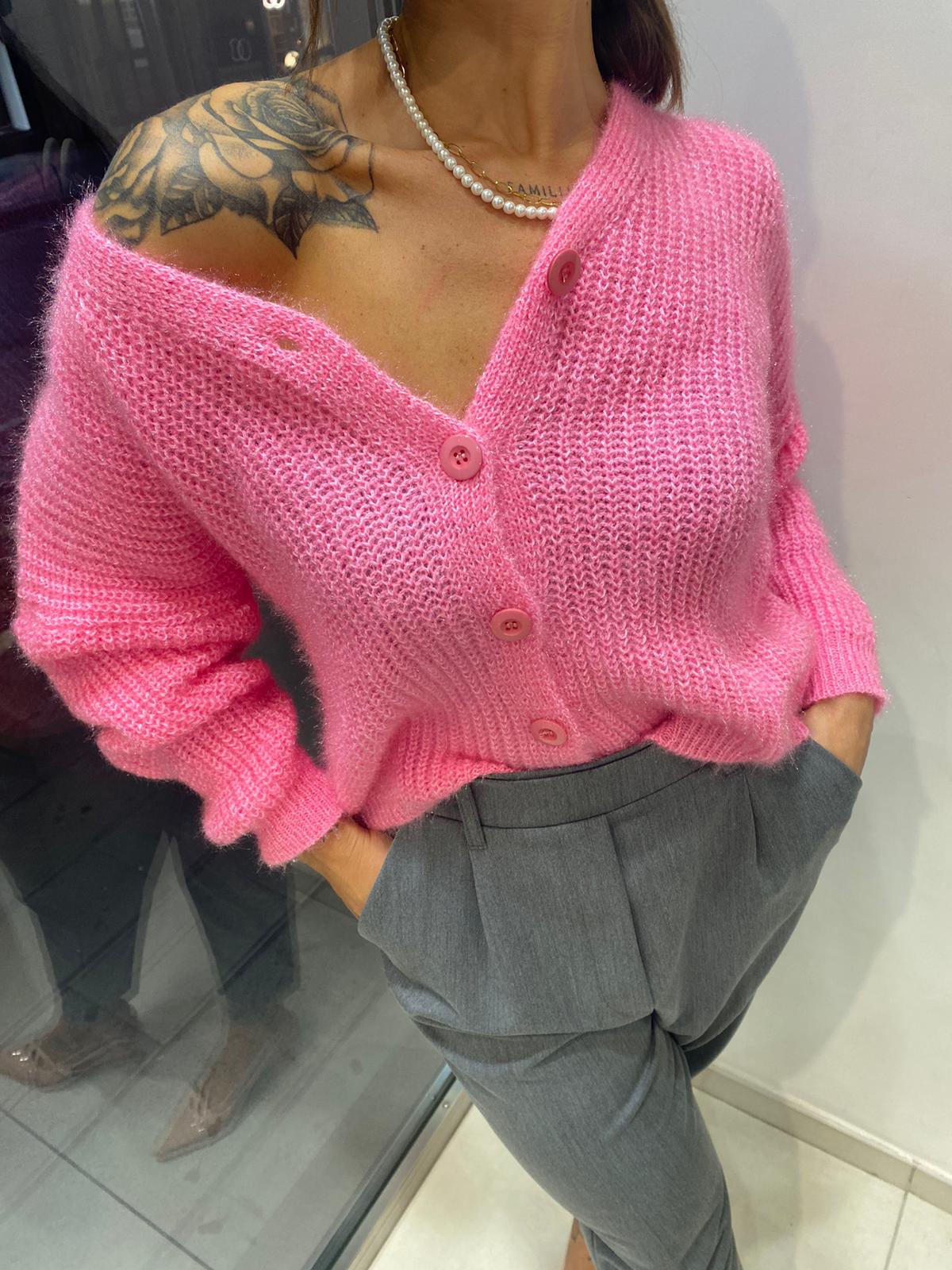 Cardigan corto a V Akè 7211