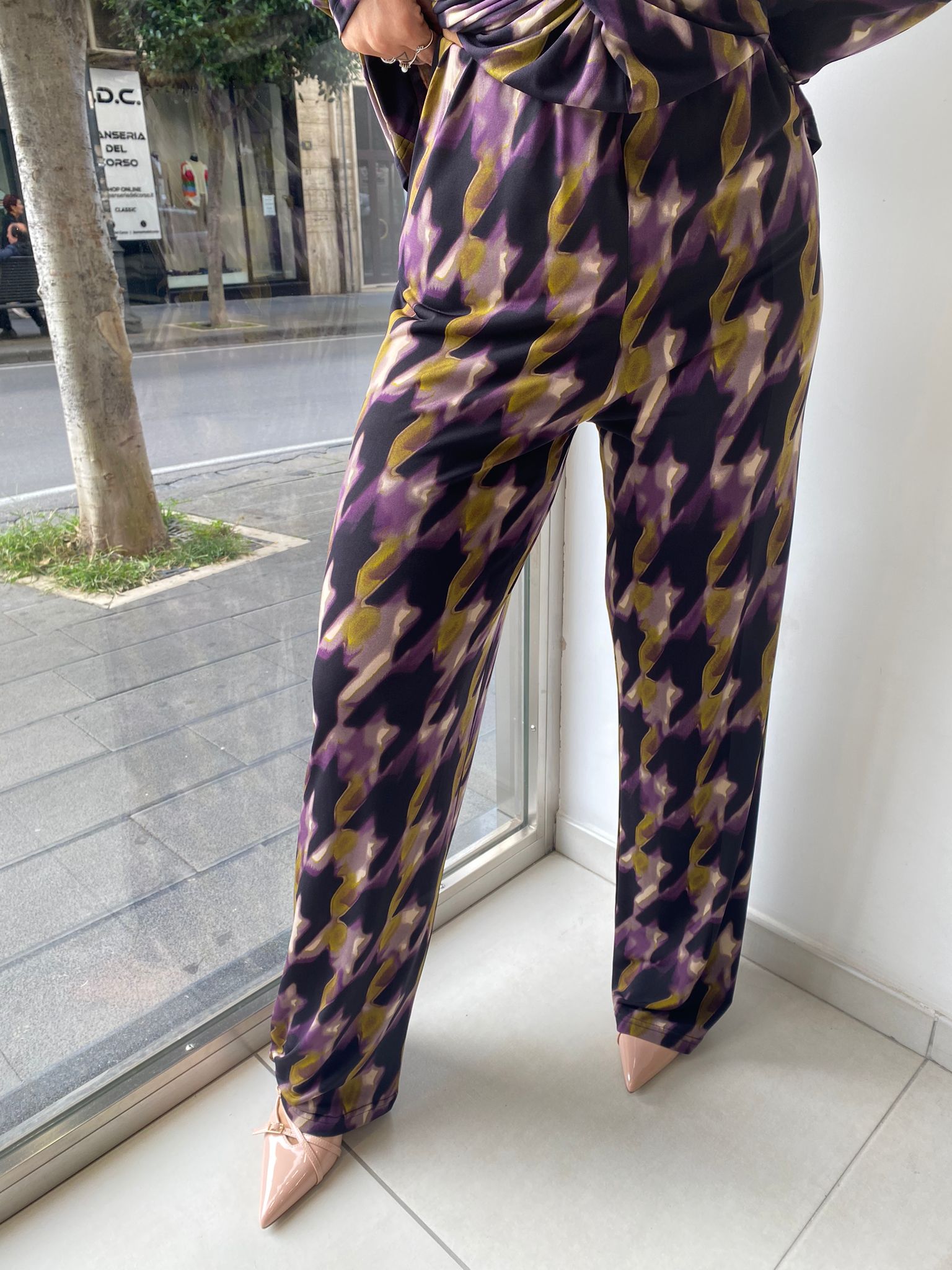 Pantalone palazzo fantasia Lizalù E101