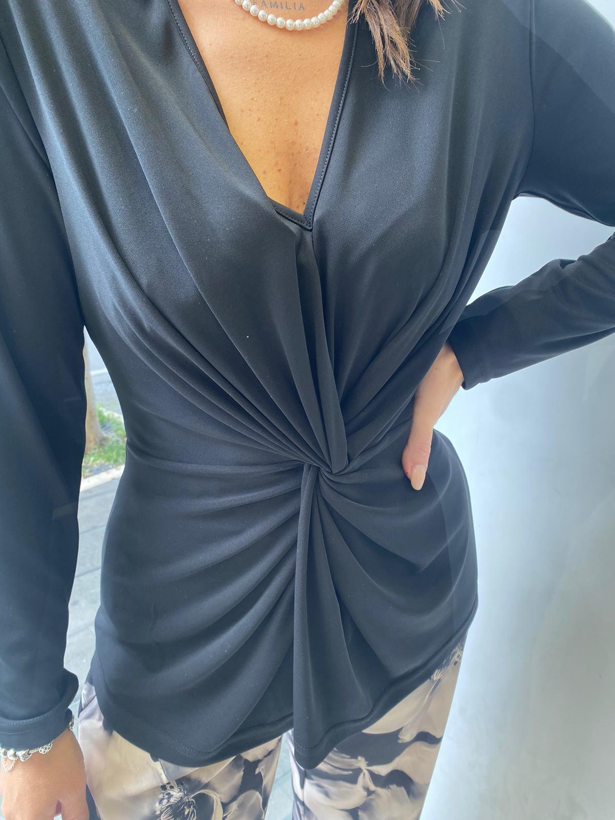 Maglia in jersey con nodo Lizalù E508