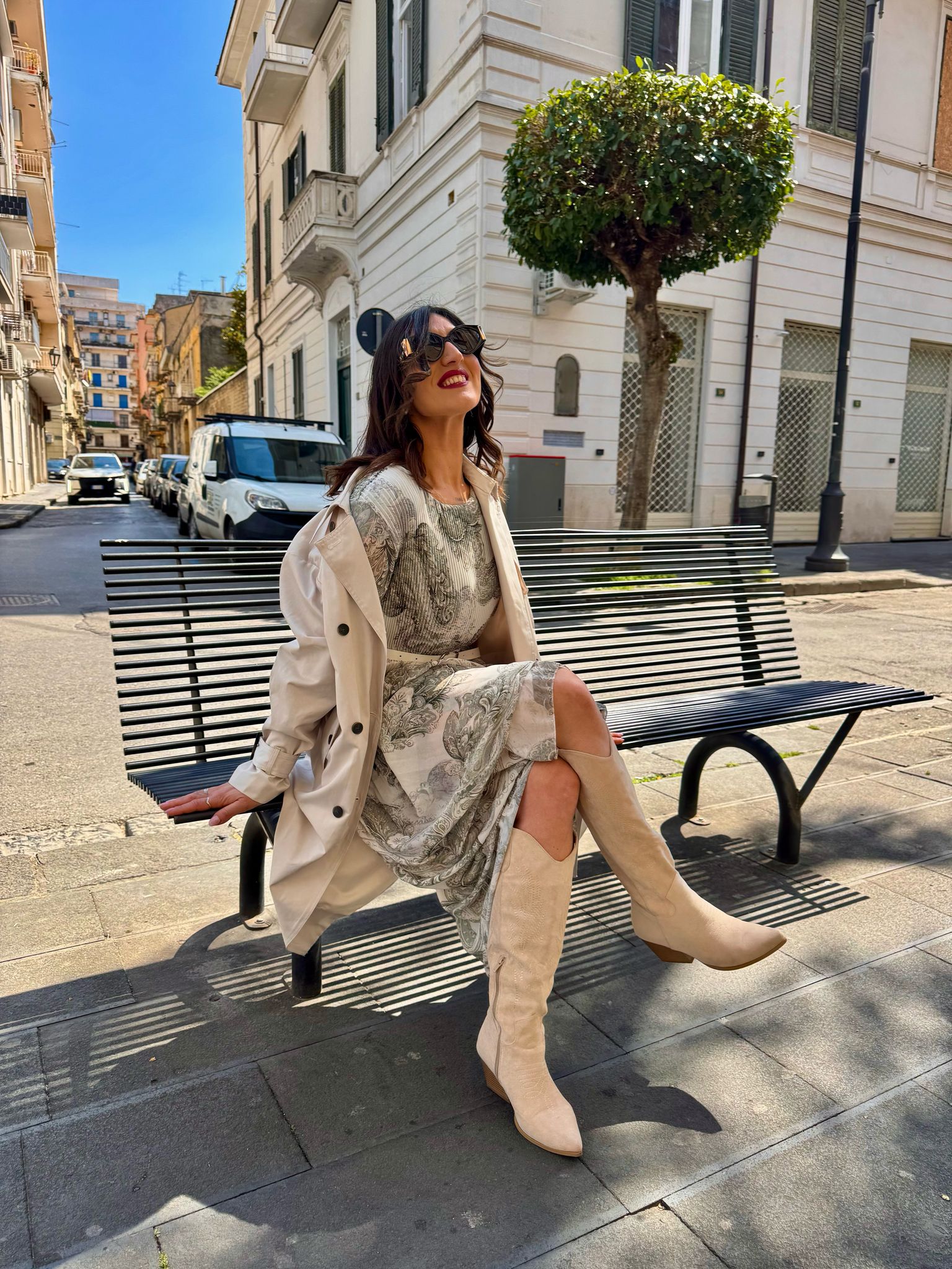Trench lungo con cintura SANDRO FERRONE C086