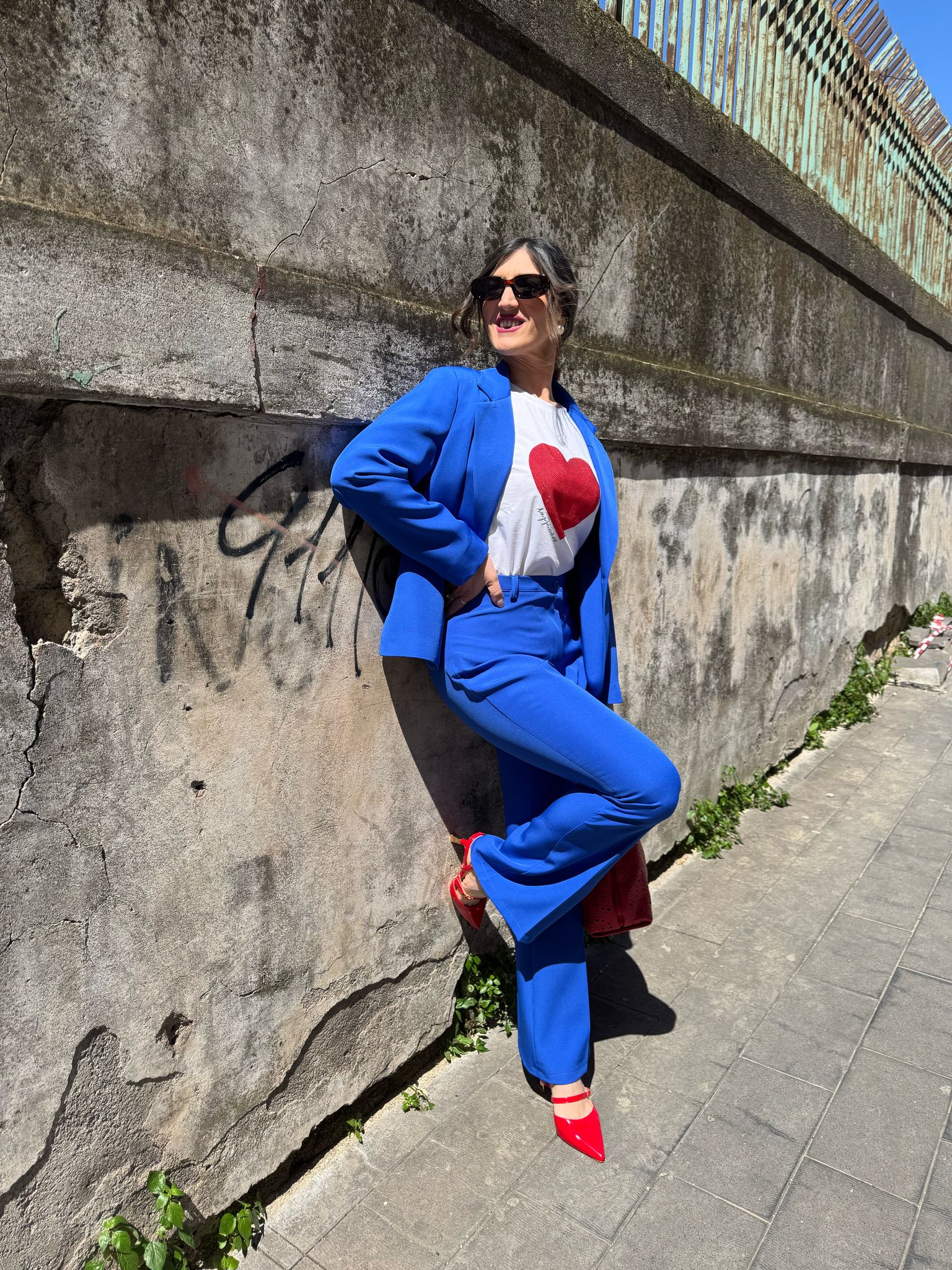 Pantalone tessuto tecnico basico a zampa Lizalù STON