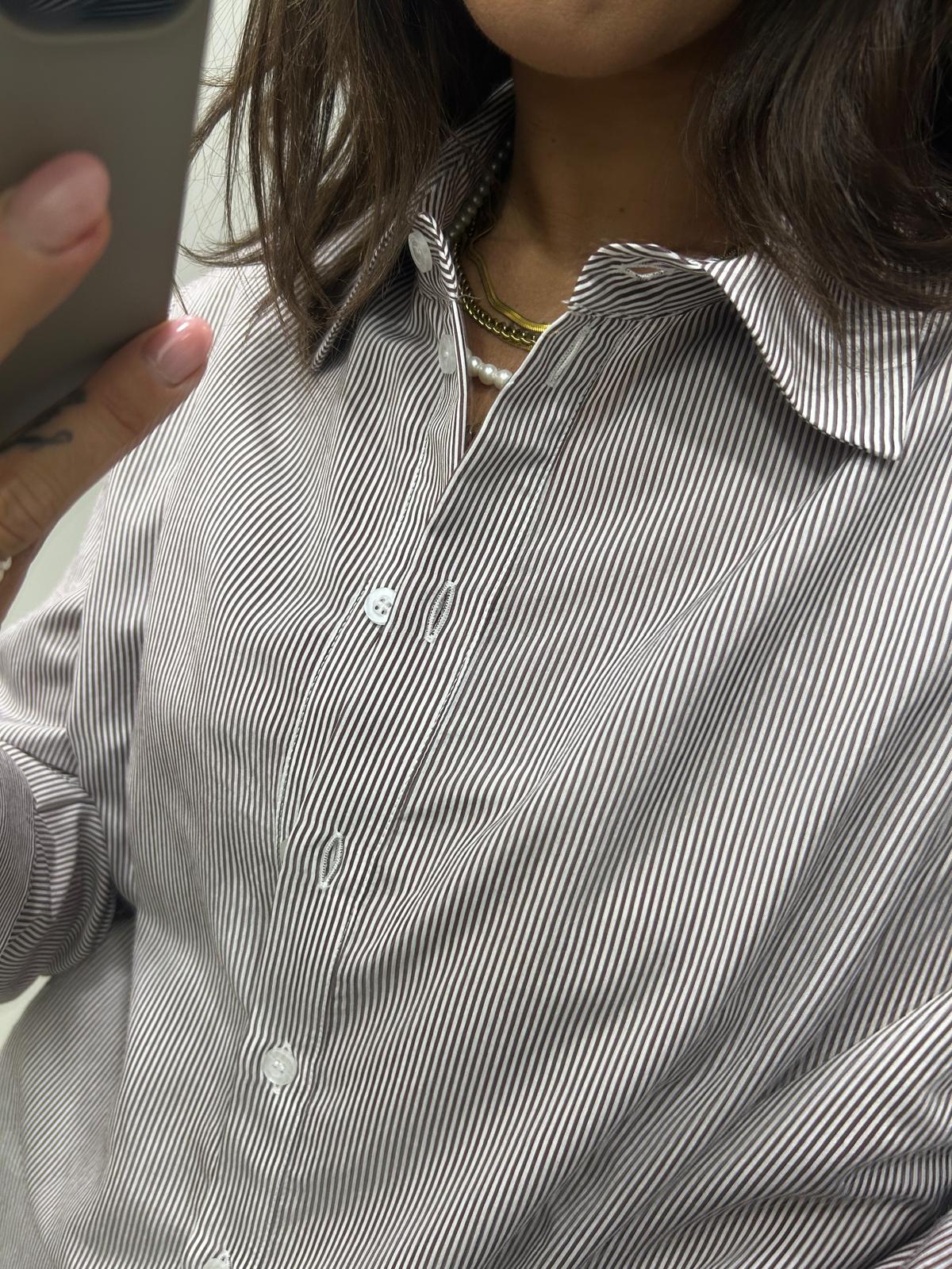Camicia in cotone a righe  Lizalù LESO