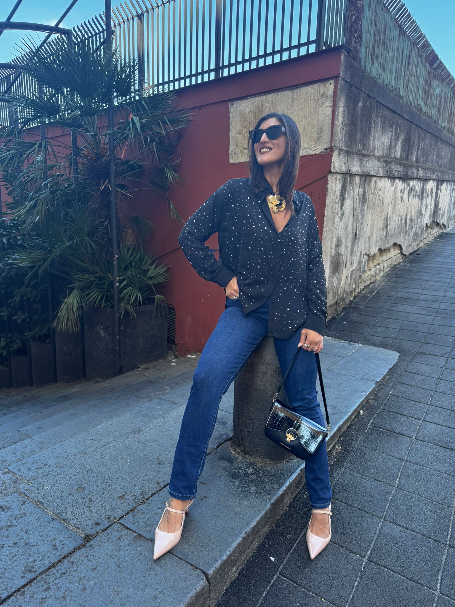 Jeans basico push up lavaggio scuro Lizalù 1050