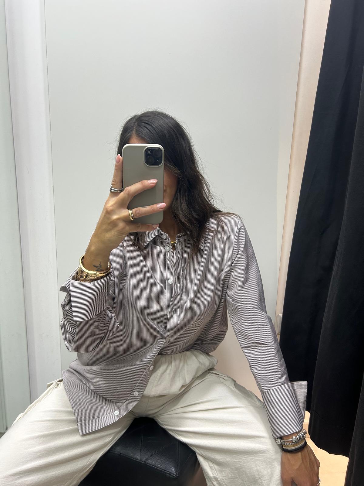 Camicia in cotone a righe  Lizalù LESO