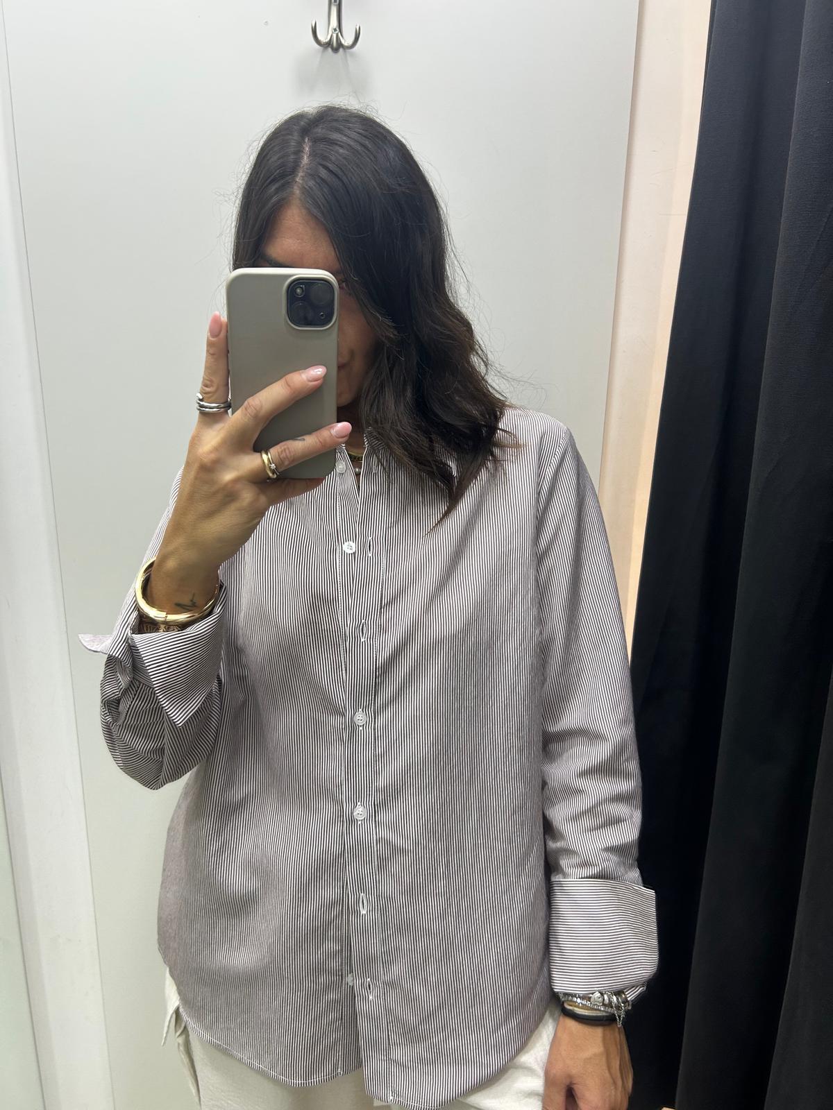 Camicia in cotone a righe  Lizalù LESO