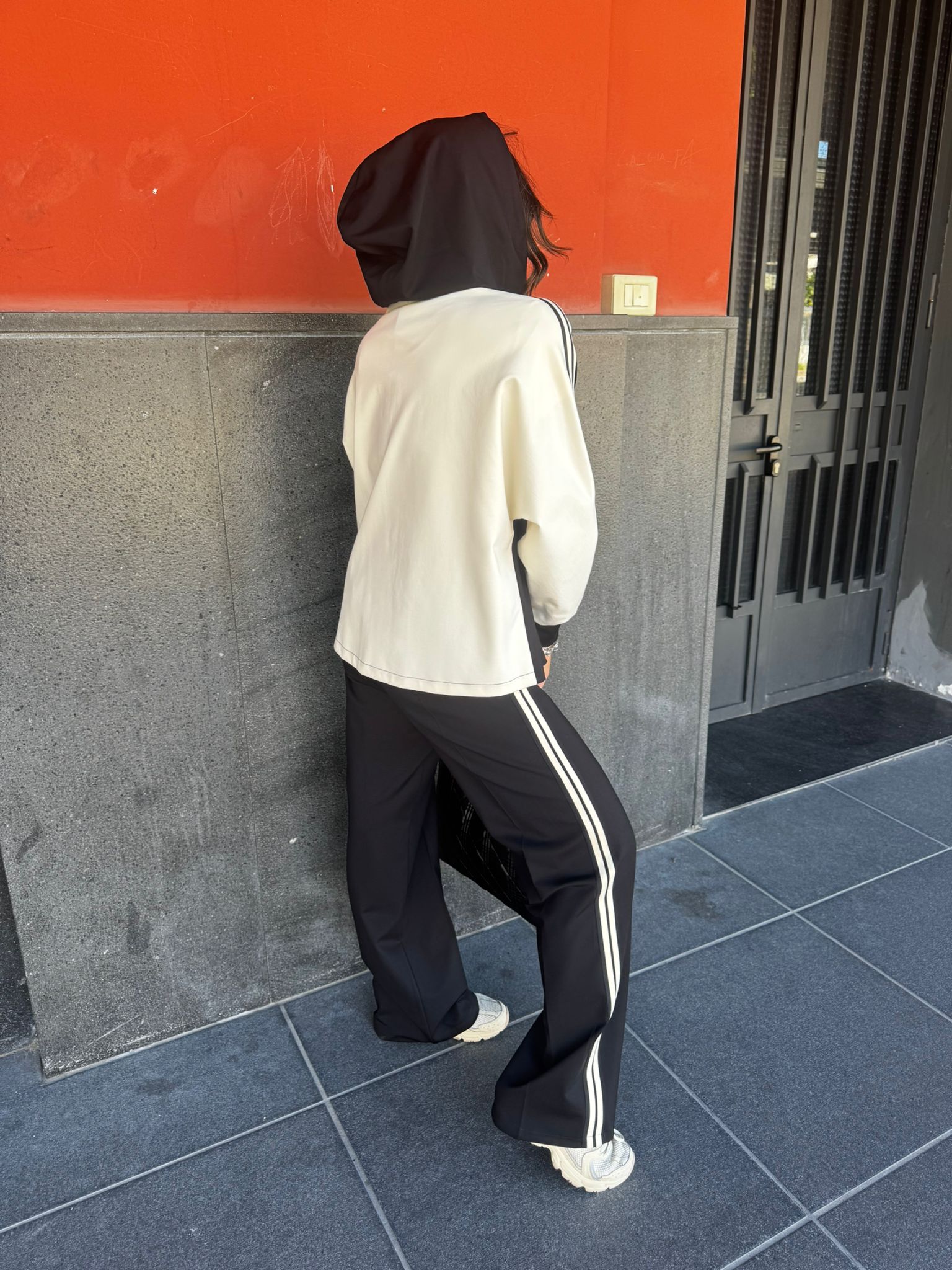 Pantalone banda laterale con elastico sul retro SANDRO FERRONE RON