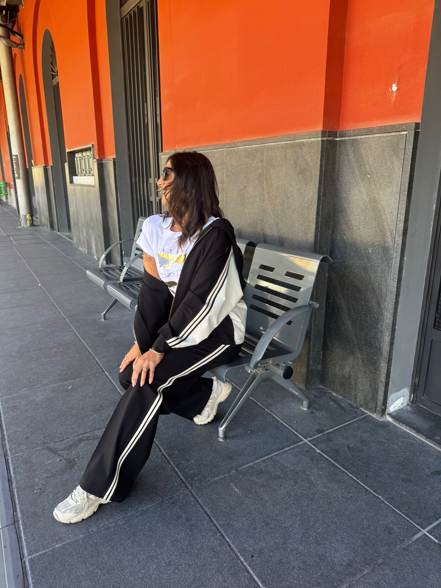 Pantalone banda laterale con elastico sul retro SANDRO FERRONE RON