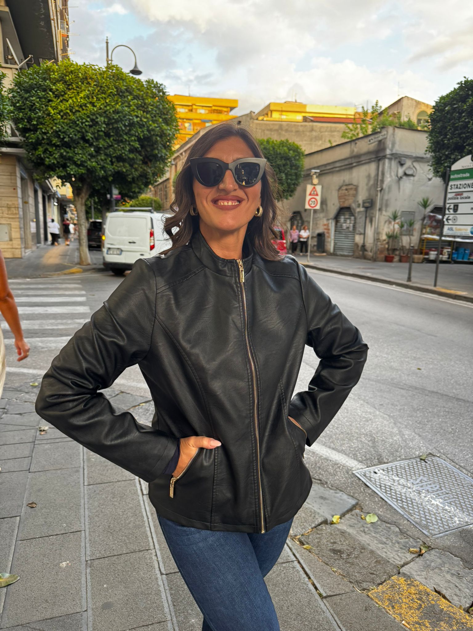 Giubbino in ecopelle Lizalù 3952