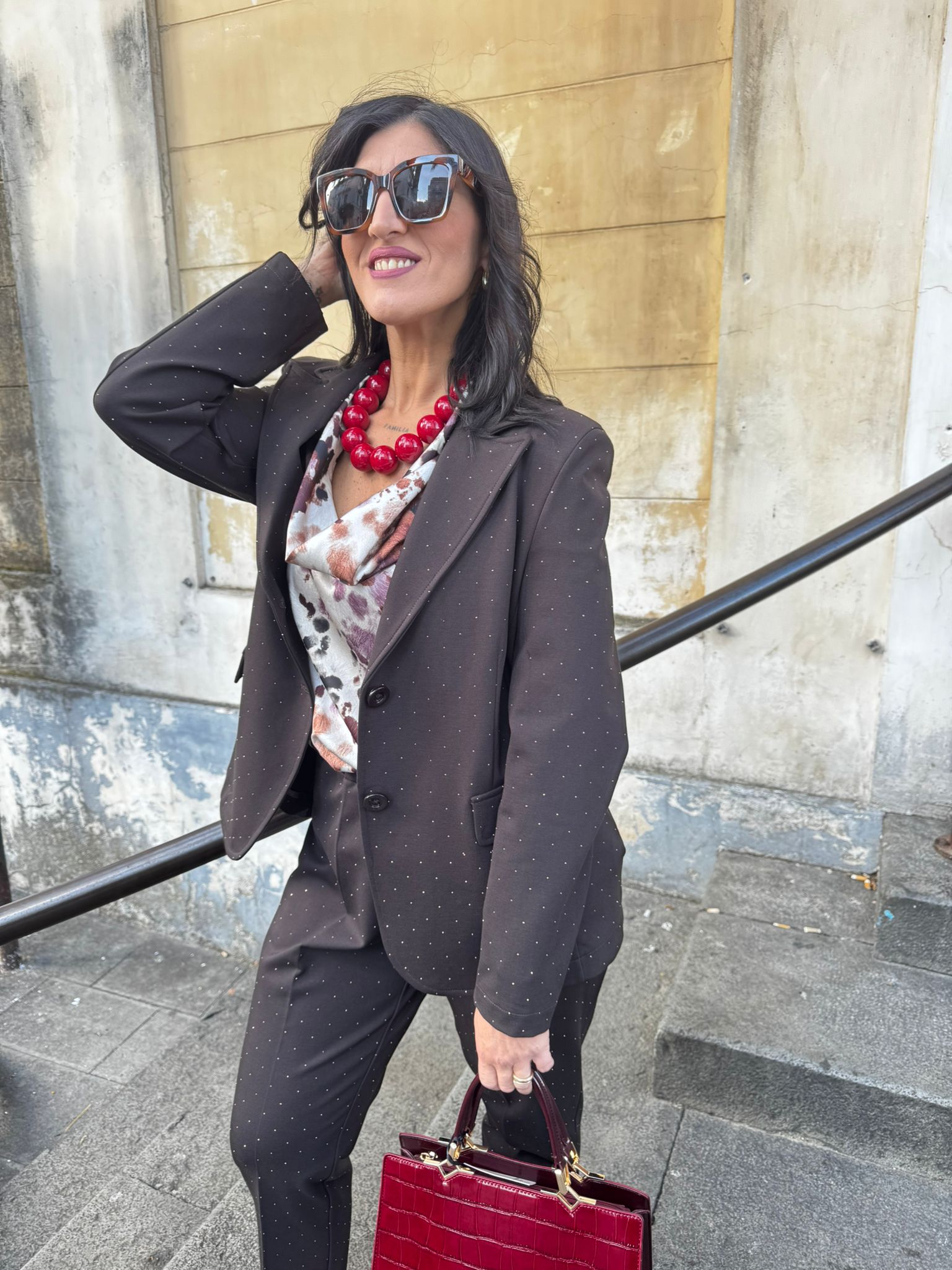 Giacca punto milano con strass Lizalù SIMONA