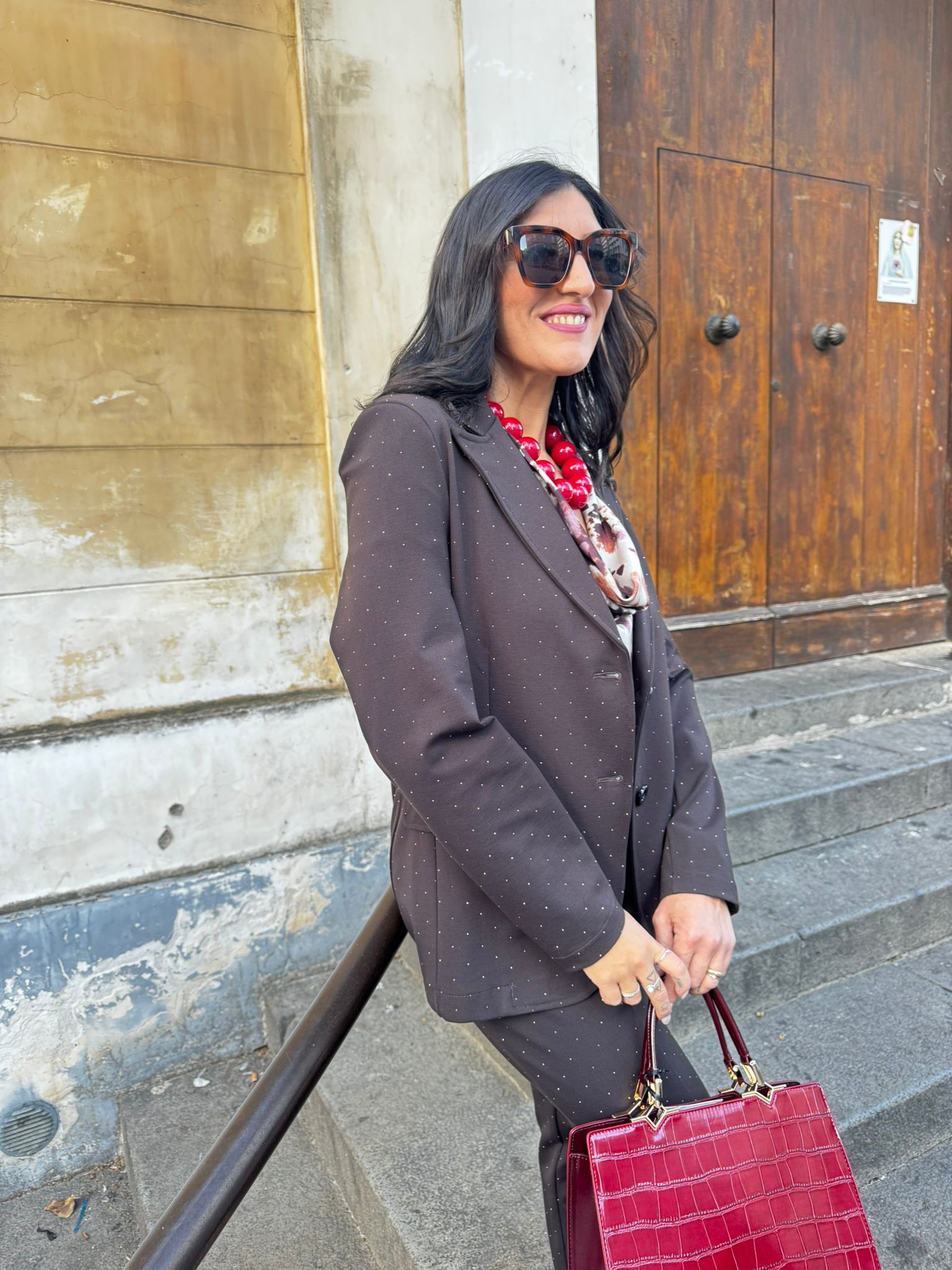 Giacca punto milano con strass Lizalù SIMONA