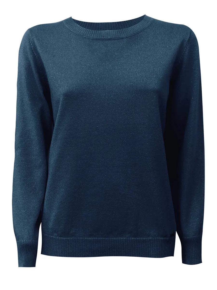 Maglia girocollo in lana pettinata lurex Lizalù 5232