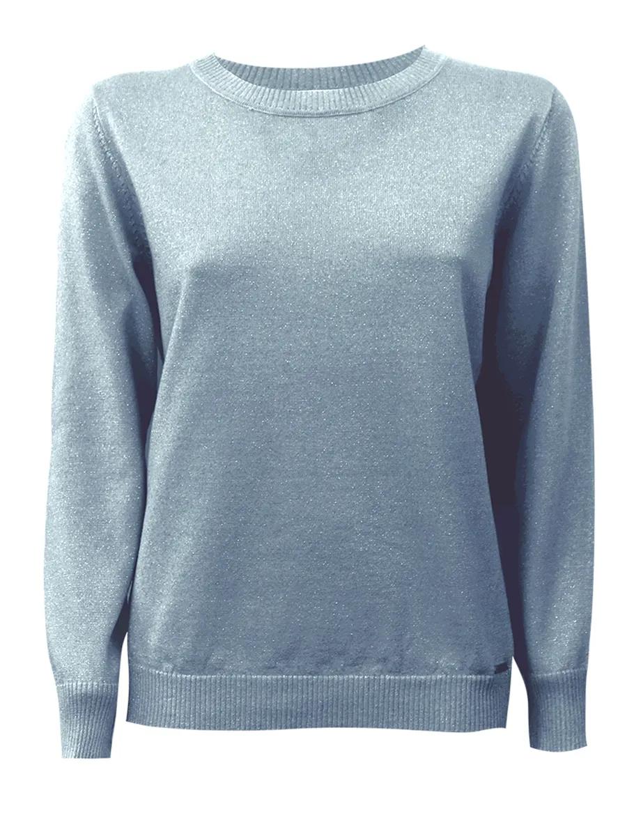 Maglia girocollo in lana pettinata lurex Lizalù 5232