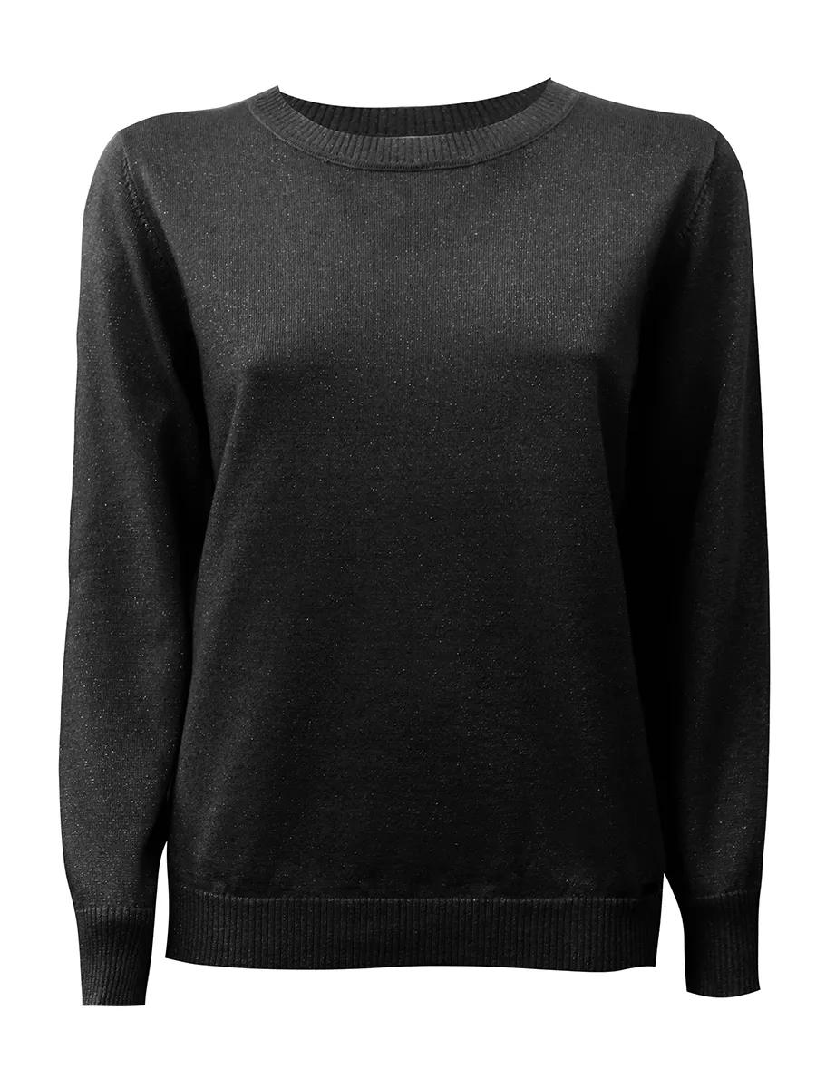 Maglia girocollo in lana pettinata lurex Lizalù 5232
