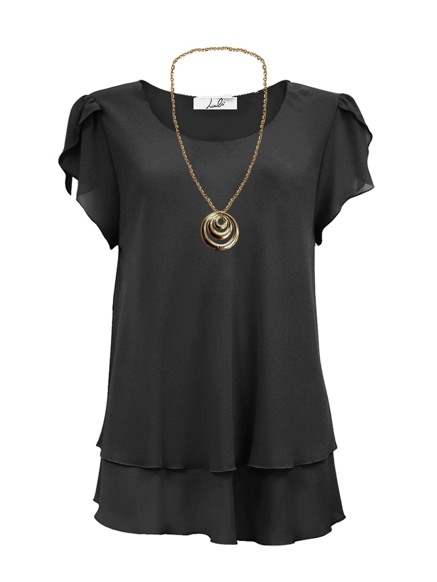 Blusa doppia balza Lizalù CLIDER