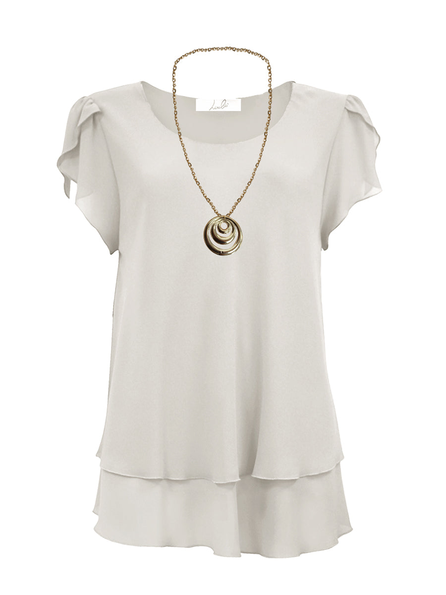 Blusa doppia balza Lizalù CLIDER