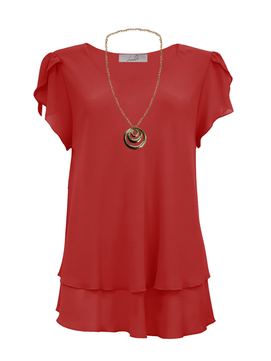 Blusa doppia balza Lizalù CLIDER