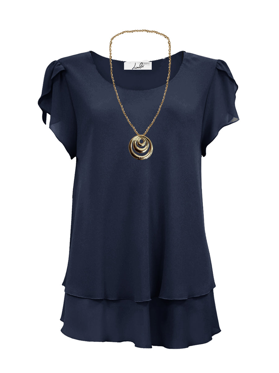 Blusa doppia balza Lizalù CLIDER