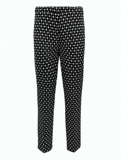 Pantalone punto milano fantasia con elastico in vita Lizalù GIADA